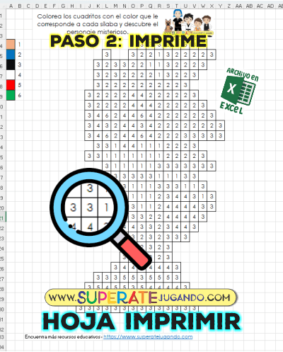 Pixel Sonic - Numeros y Letras - Sonic imprimir