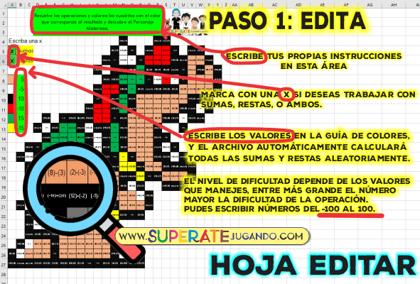 Mario Bros Sumas y Restas Leyes de los Signos Bowser editar