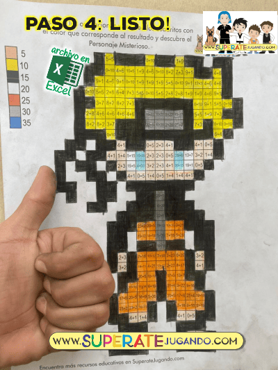 Pixel Naruto Sumas y Restas Naruto listo