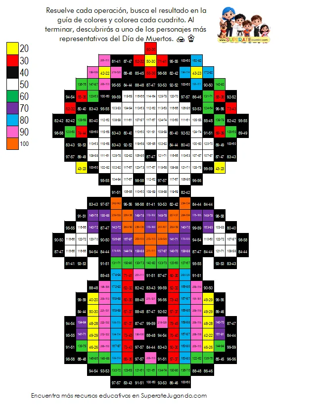 Hoja de Pixeles: Catrina completa