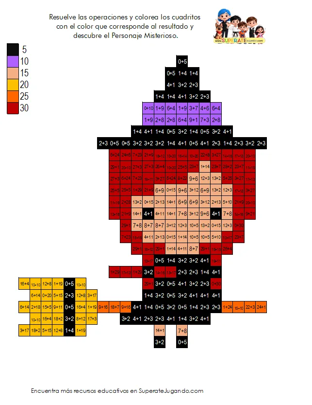 Hoja de Pixeles Halloween: brujita