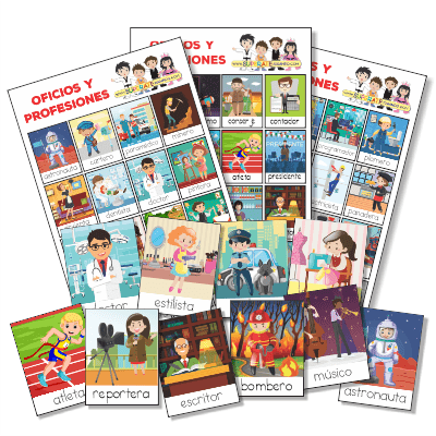 Lotería Oficios y Profesiones en Español para Imprimir