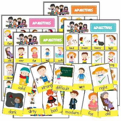 Lotería de Adjetivos en Inglés