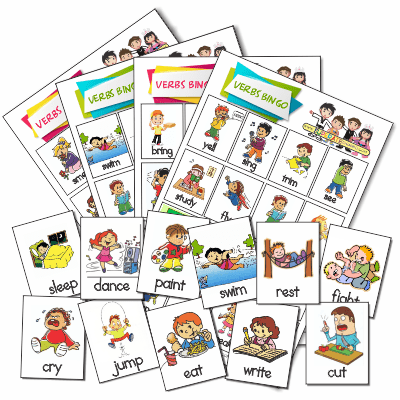 Lotería de Verbos en Inglés