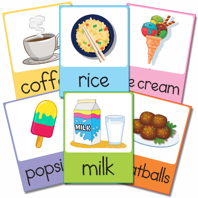 Flashcards-Food-English