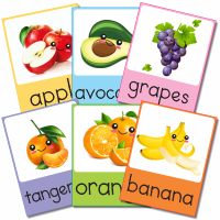 Flashcards-Fruits-Vegetables-English