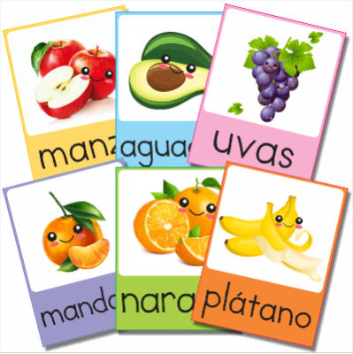 Flashcards-Fruits-Vergetables-Spanish