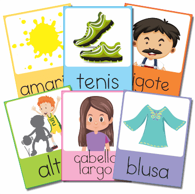 Flashcards-My-Appearance-Spanish