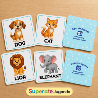 Memorama-animales-ingles-imorimir-superatejugando-1