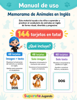 Memorama-animales-ingles-imorimir-superatejugando-manual1