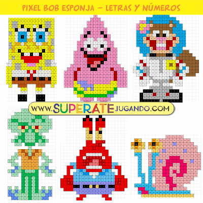 Pixel-Bob-Esponja-Letras-y-Numeros