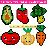 Pixel-Frutas-y-Verduras-1-Letras-y-Numeros