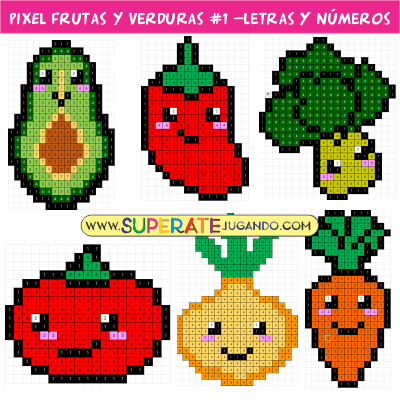 Pixel-Frutas-y-Verduras-1-Letras-y-Numeros