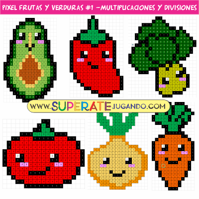 Pixel-Frutas-y-Verduras-1-Multiplicaciones-y-Divisiones
