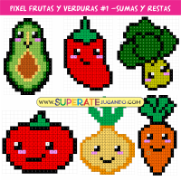 Pixel-Frutas-y-Verduras-1-Sumas-y-Restas