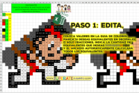 Pixel Personajes Mexicanos 1 - Independencia - Fracciones y Decimales