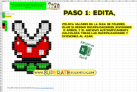 Pixel Mario Bros 1 - Multiplicaciones y Divisiones