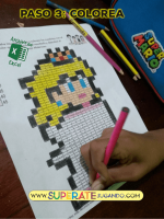 Pixel-Mario-Bros-1-Sumas-y-Restas-Princesa-Peach-colorear6