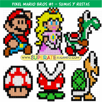 Pixel Mario Bros 1 - Sumas y Restas