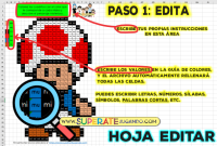 Pixel Mario Bros 2 - Letras, Números y Sílabas