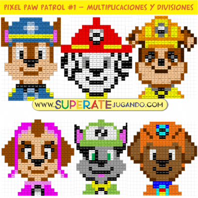 Pixel Paw Patrol - Multiplicaciones y Divisiones