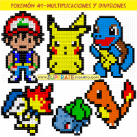 Pixel Pokemón 1 - Multiplicaciones y Divisiones