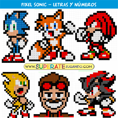 Pixel-Sonic-Letras-y-Numeros