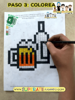 Pixel-Sustancias-Adictivas-Sumas-y-Restas-Alcoholismo-colorear