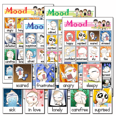 Mood Bingo in English to Print