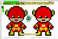 Pixel Heroes 2 - Liga de la Justicia - Letras y números
