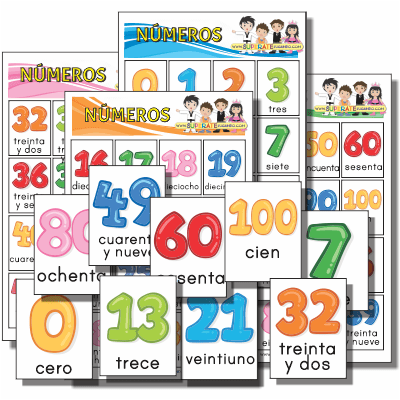 Numbers Bingo in Spanish to Print - Game to Learn Spanish 